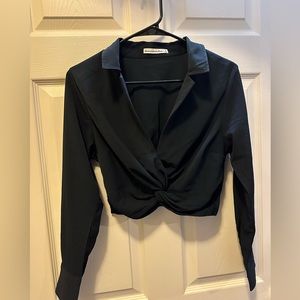 Abercrombie & Fitch Long Sleeve Crop Top